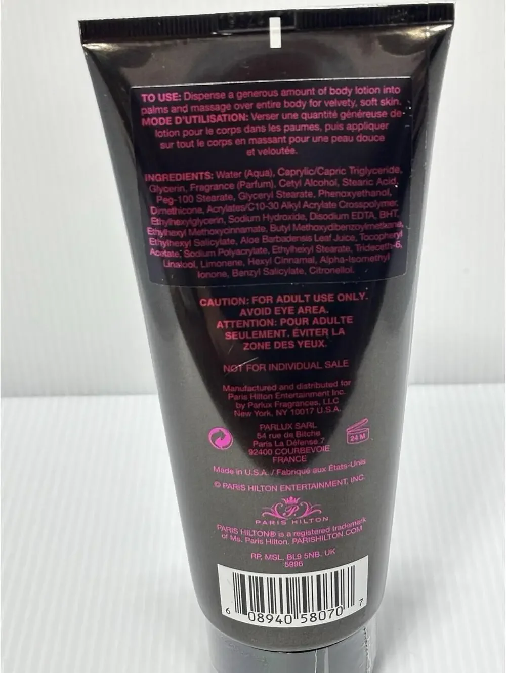 Paris Hilton Body Lotion 200ml – Silky Hydration with Signature Scent NEW